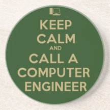 Keep Calm Computer Engineer Coaster