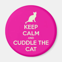 Keep Calm & Cuddle The Cat Magnet