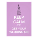 Keep Calm Custom Bridal Party Invitation