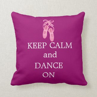 Keep Calm & Dance On Reversible Pillow