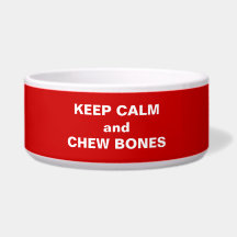 Keep Calm dog bowl
