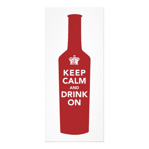 Keep Calm & Drink 30th Birthday Party Invitation (front side)