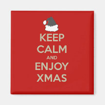 Keep Calm & Enjoy Xmas Refrigerator Magnet