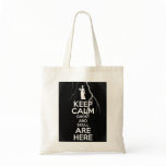 KEEP CALM Ghost and Skull Canvas Bag bags
