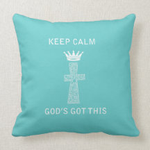 Keep Calm, God Pillow