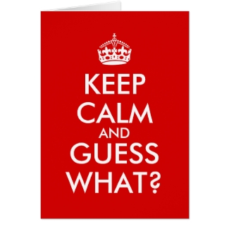 Keep Calm Grandma Greeting Card Pregnancy Announce