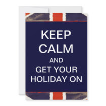 KEEP CALM Holiday Party Invitations