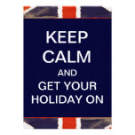 KEEP CALM Holiday Party Invitations