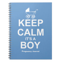 Keep Calm It's A Boy notebooks