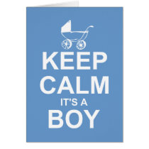 Keep Calm It's A Boy Thank You Notes cards