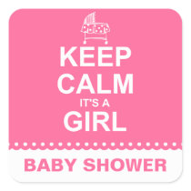 Keep Calm It's A Girl stickers