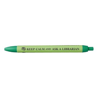 Keep Calm Librarian Pen Books Stack Custom Color