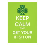 KEEP CALM Mod St. Patrick's Day Party Invitation at Zazzle