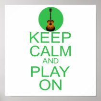 Keep Calm Parody Guitar Poster