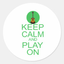 Keep Calm Parody Guitar Sticker