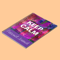 Keep Calm Personal Journal Notebook notebooks