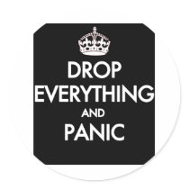 Keep Calm? Pfft! Round Sticker