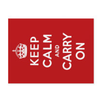 Keep Calm Postcard