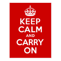 Keep Calm Postcard