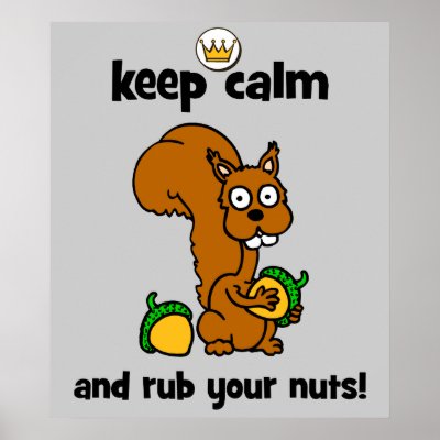  Calm Funny on Keep Calm And And Rub Your Nuts Hilarious Squirrel Keep Calm Tee