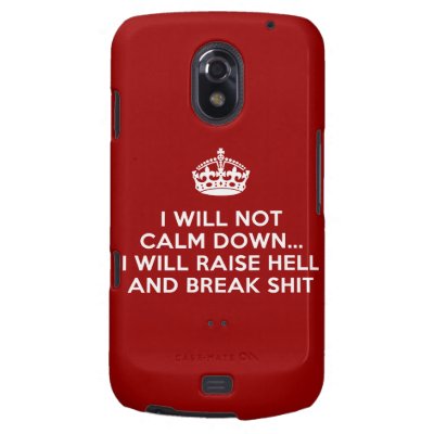 Keep Calm Raise Hell and Break Stuff Galaxy Nexus Cover