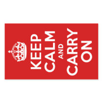 Keep Calm Rectangle Sticker