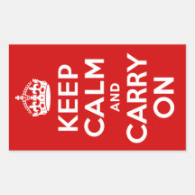 Keep Calm Rectangle Sticker