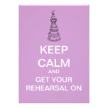 Keep Calm Rehearsal Dinner Invitation