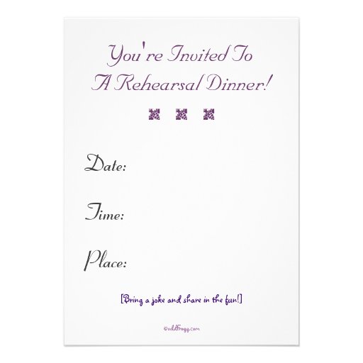 Keep Calm Rehearsal Dinner Invitation