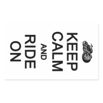Keep Calm & Ride On stickers
