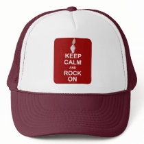 Keep Calm Rock On Hats