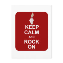 Keep Calm Rock On Postcards