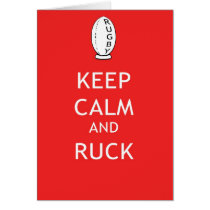 Keep Calm & Ruck Card