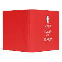 Keep Calm & Scrum Vinyl Binder