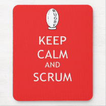 Keep Calm & Scrum Mouse Pads