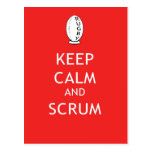 Keep Calm & Scrum Post Card