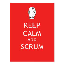 Keep Calm & Scrum Post Card