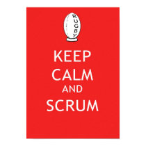 Keep Calm & Scrum Poster