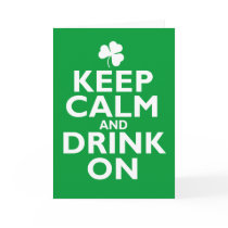 Keep Calm St Patricks Day Humor Greeting Card