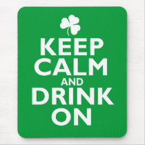 Keep Calm St Patricks Day Humor Mousepads