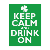 Keep Calm St Patricks Day Humor Post Cards