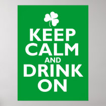 Keep Calm St Patricks Day Humor Print
