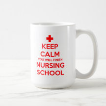 Keep Calm You Will Finish Nursing School Mug