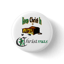 Keep Christ In Christmas buttons by fashionfiles Keep Christ In Christmas buttons