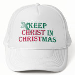 Keep Christ in Christmas - cross Hats