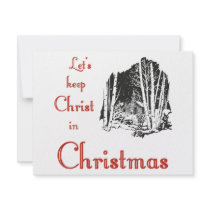 Keep Christ in Christmas invitations