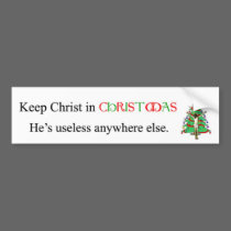 Keep Christ in Christmas (Tree) bumper stickers by TaylorX04 Keep Christ in Christmas (Tree) bumper stickers