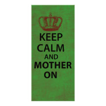 Keep Clam & Mother On Personalized Rack Card