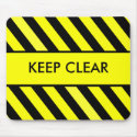 Keep Clear mousepads by M_Cavet Keep Clear mousepads