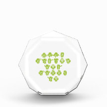 Keep Coding And Carry On (Bug Droid Font Shoutout) Acrylic Award